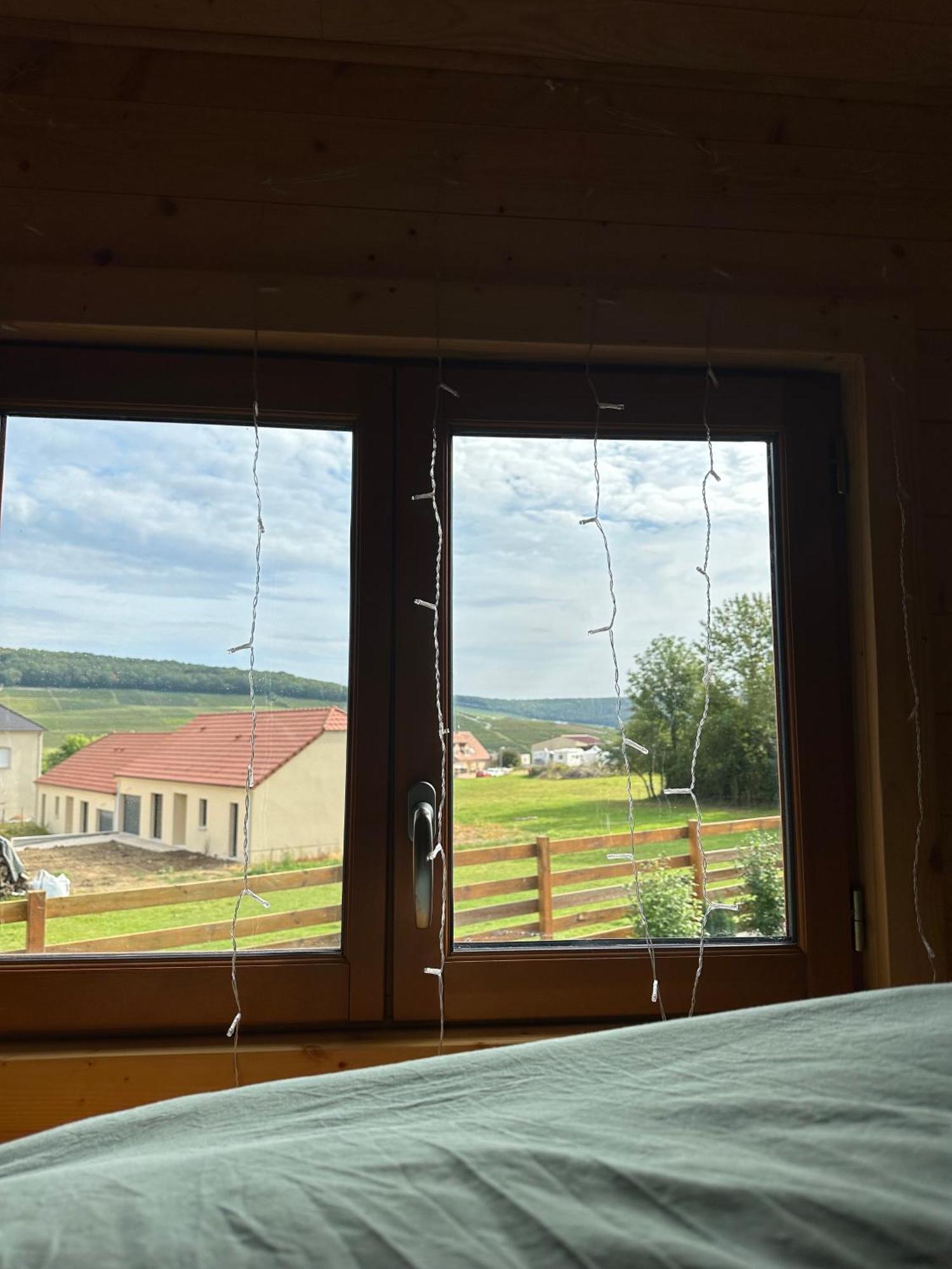 Вилла Chez Celia, Roulotte En Champagne Fleury-la-Riviere Экстерьер фото